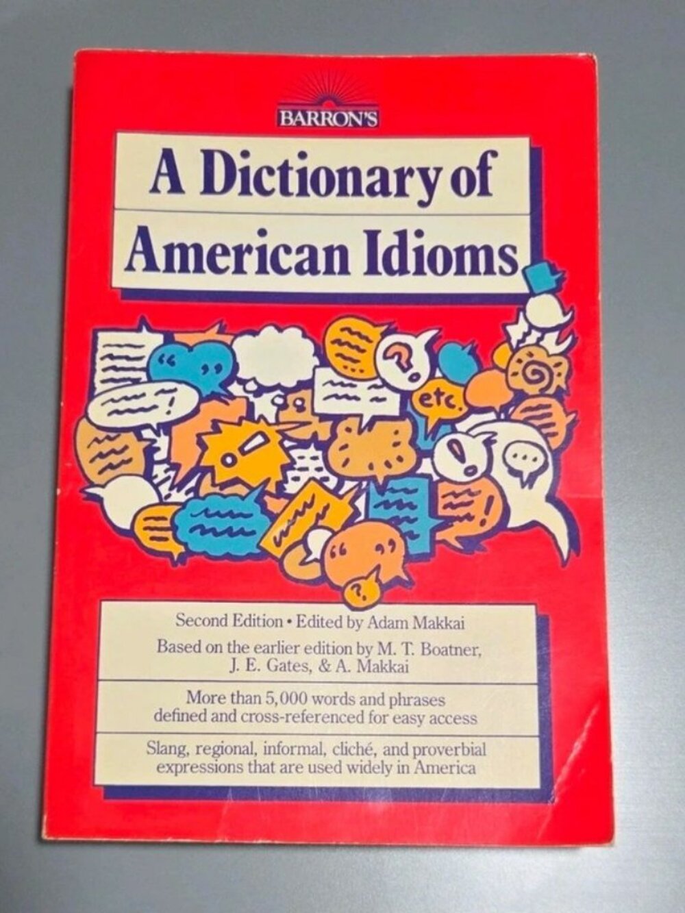 Barron's A Dictionary of American Idioms, Second Edition, Paperback, Reference